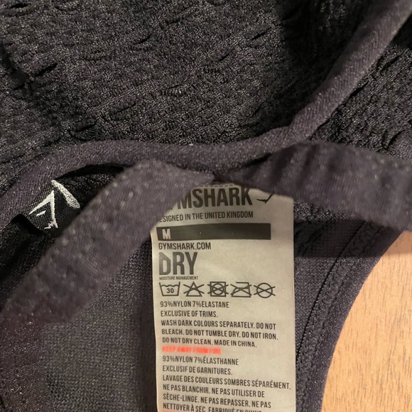Gymshark black sports bra. Medium. Super comfy. Excellent used condition. - Picture 3 of 3